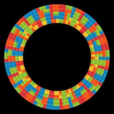 Lego bricks round preview
