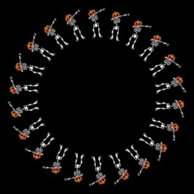 funny cool halloween costume tee skeleton pumpkin head dab on em roland andres round preview