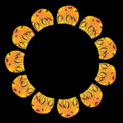 moonlight skeleton dance halloween invitation cropped round preview