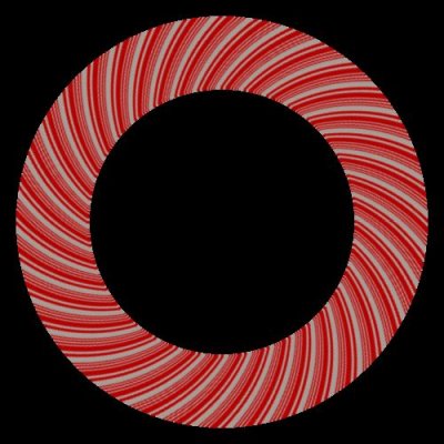 Candy Cane Rotating Dim White round preview