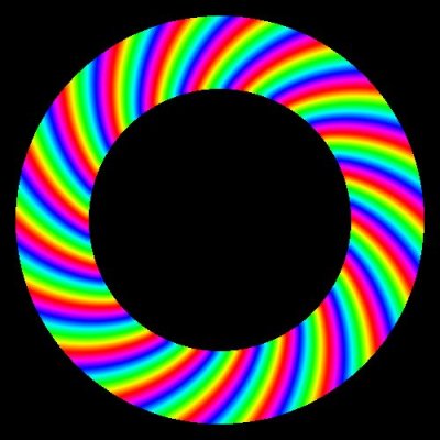 Rainbow Diagonal round preview