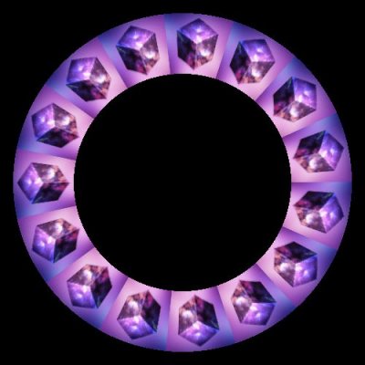 Purple Cube Star Effect round preview