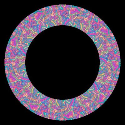 bright neon trippy doodle stripe pattern colorful rainbow abstract detalized ornament psychedelic texture vector illustration 2C8DMF4 round preview