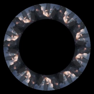 human city war digital illustration round preview