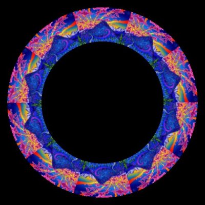 psychedelic landscape round preview