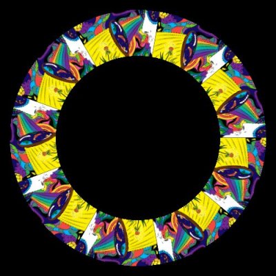 trippy coloring pages round preview