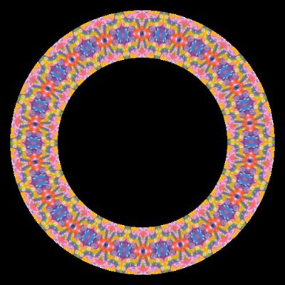 hand drawn psychedelic groovy background round preview