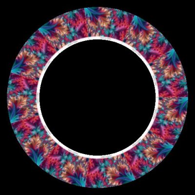 abstract computer generated fractal design round preview