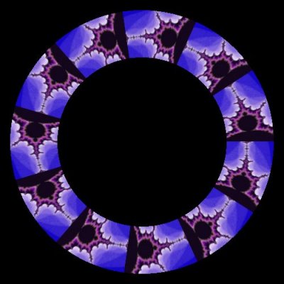 Julia Set fractal trippy round preview