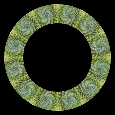 Fractal Aloe Leaves round preview