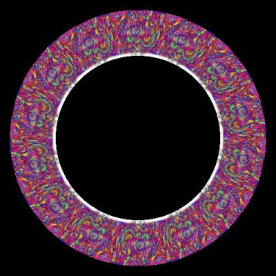 trippy hippie rainbow psychedelic round preview