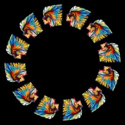 psychedelic colourful 19 round preview