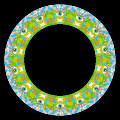 psychedelic colourful 26 round preview