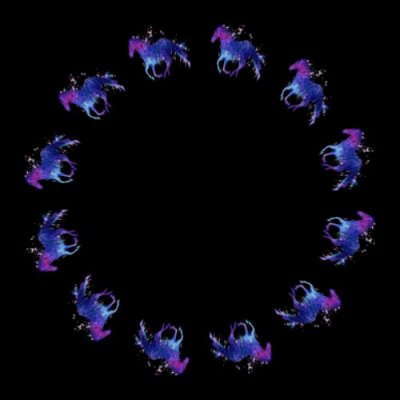 running horse big trippy round preview