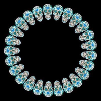 Blue Skull Halloween round preview