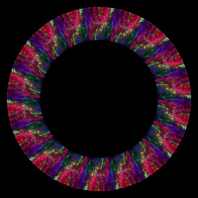 Rainbow pattern collage abstract art rainbow texture copy round preview