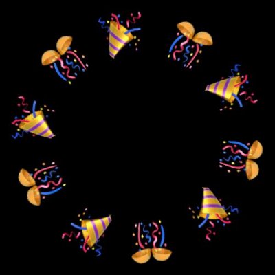 emojis confettis two round preview