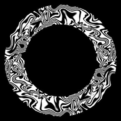 Warpy Black and White round preview
