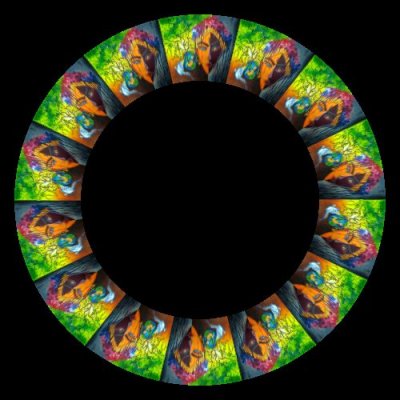 psychedelic face round preview