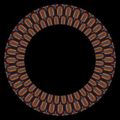 ABSTRACT PATTERN round preview