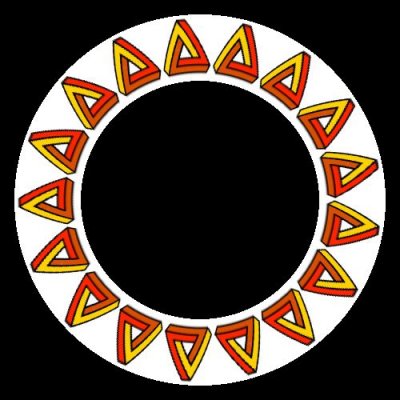 triangle PATTERN round preview