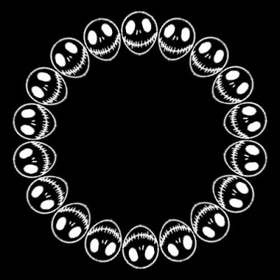 Nightmare before Chrismas skull round preview