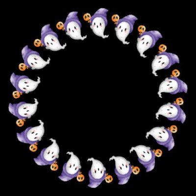 Cute ghost round preview