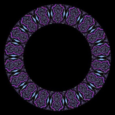 Purple orienta ornament - Namjira round preview