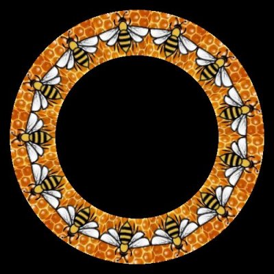 honey bee honey comb $ round preview