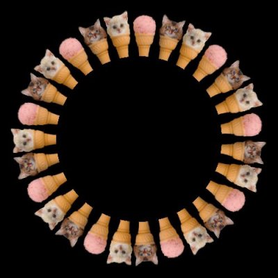 cats ice cream round preview