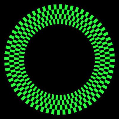 zig zag green round preview