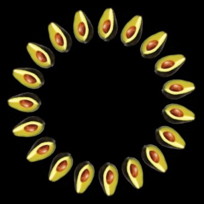 food avocado angle round preview