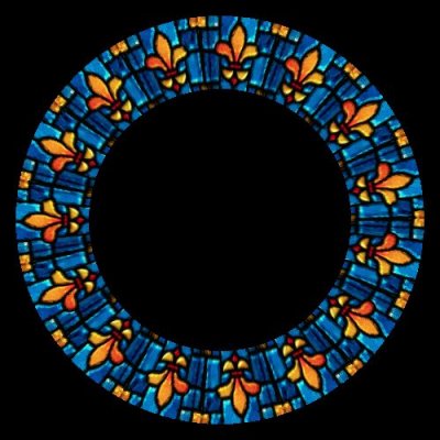 fluer de lis round preview