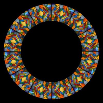 stained glass d round preview