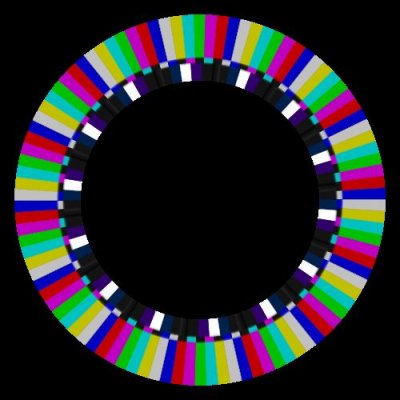 t.v. test pattern round preview
