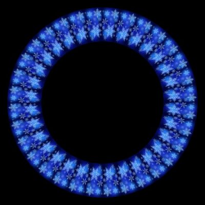 snow flakes round preview