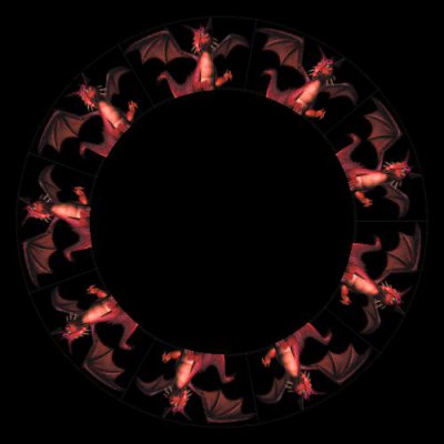 Dragon from Shrek round preview