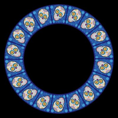 sugar skull 3 of 8 round preview