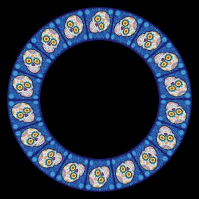 sugar skull 4 of 8 round preview