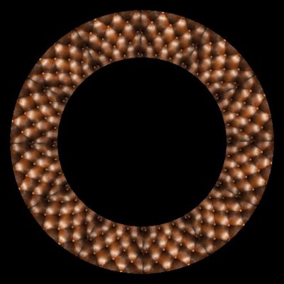 brown upholstery round preview