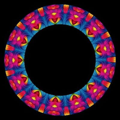 rainbow abstract 2 round preview