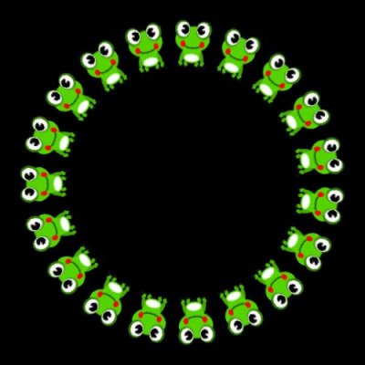frog animation 4 of 8 round preview