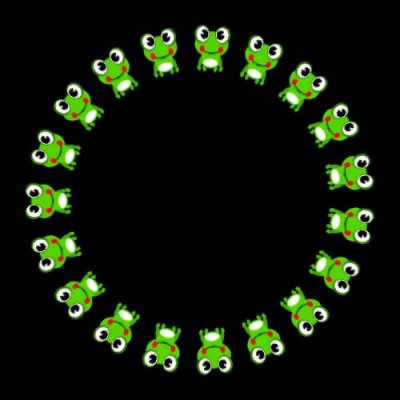 frog animation 5 of 8 round preview