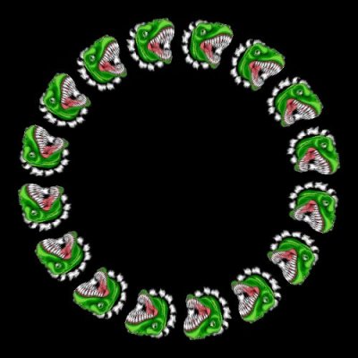 t rex green round preview