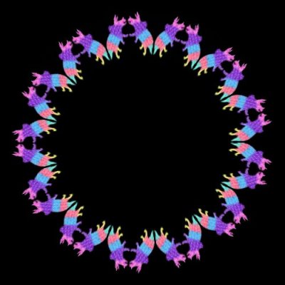 triceratops pastel round preview