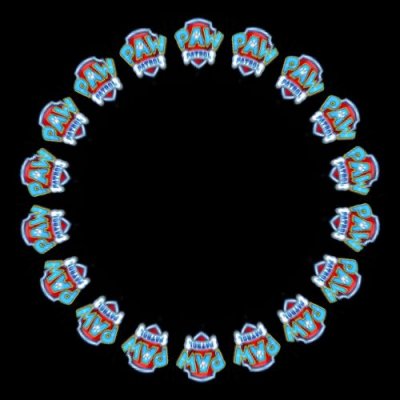 paw patrol logo 3 round preview