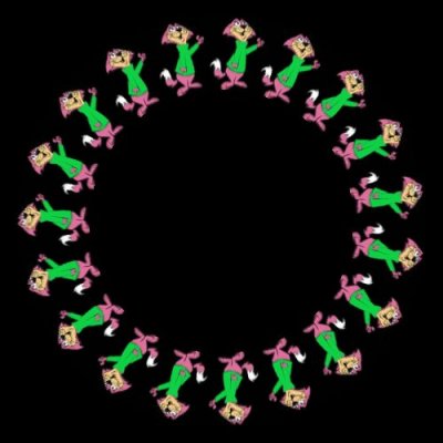 cat with green sweater round preview