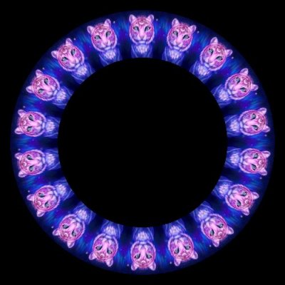 tiger purple round preview