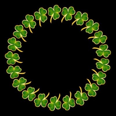 gold border clover round preview