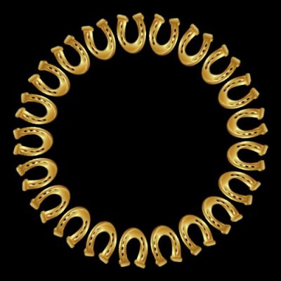 goldish horseshoe round preview